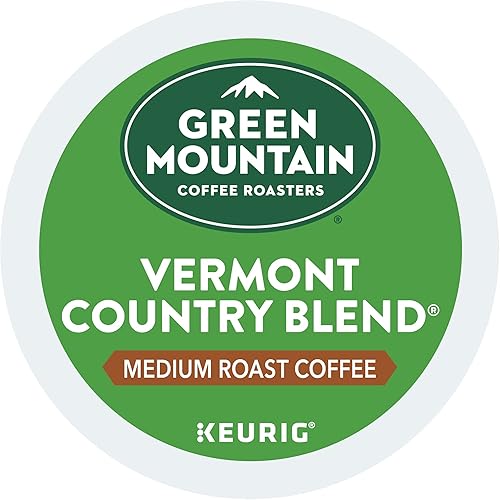 Green Mountain Coffee Roasters Vermont Country Blend - Cápsulas Keurig K-Cup de una sola porción, café tostado medio, 12 unidades (paquete de 6)