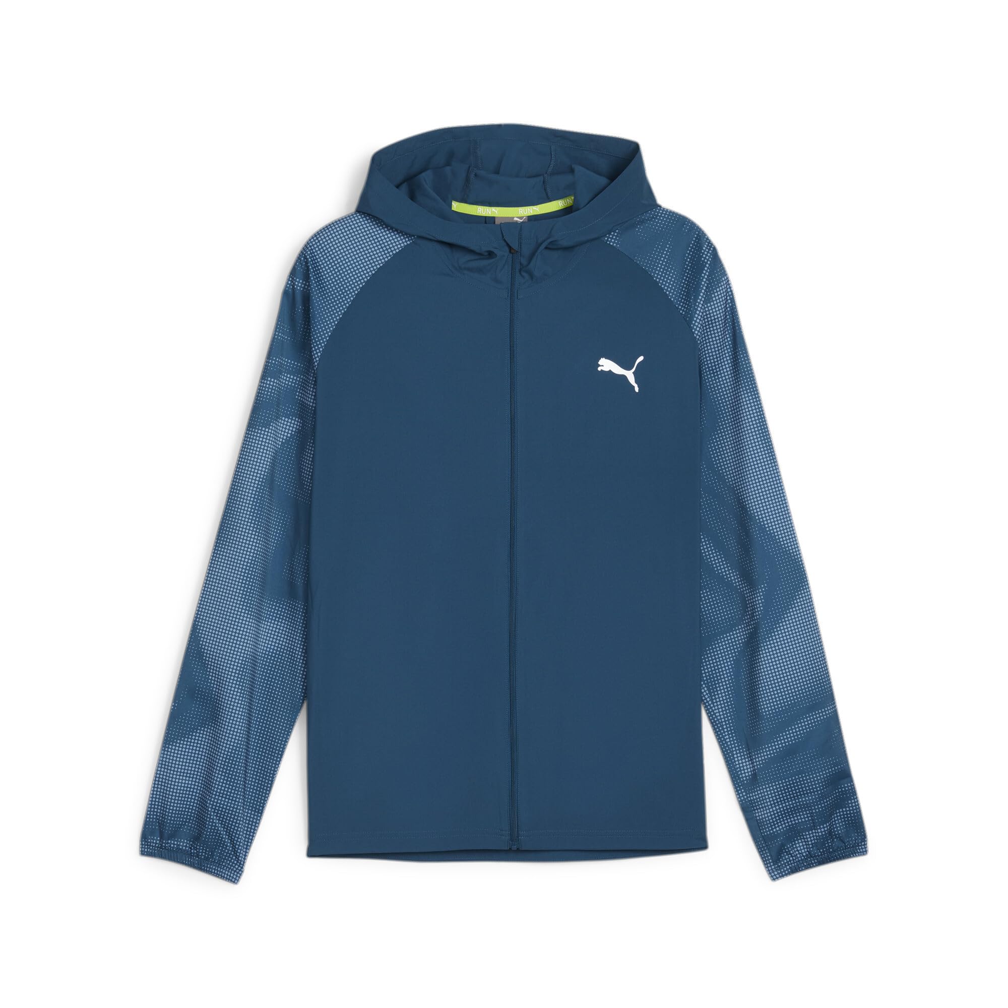 Mens Run Favorite Woven Hooded Jacket Athletic Outerwear Casual