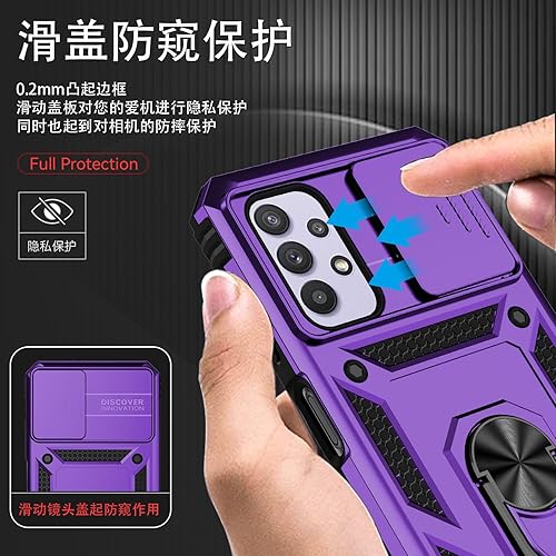 Miniatura 3 de Funda para Samsung Galaxy A23 5G, con protectores de pantalla y funda para cámara, grado militar 16 pies. Funda a prueba de caídas con funda