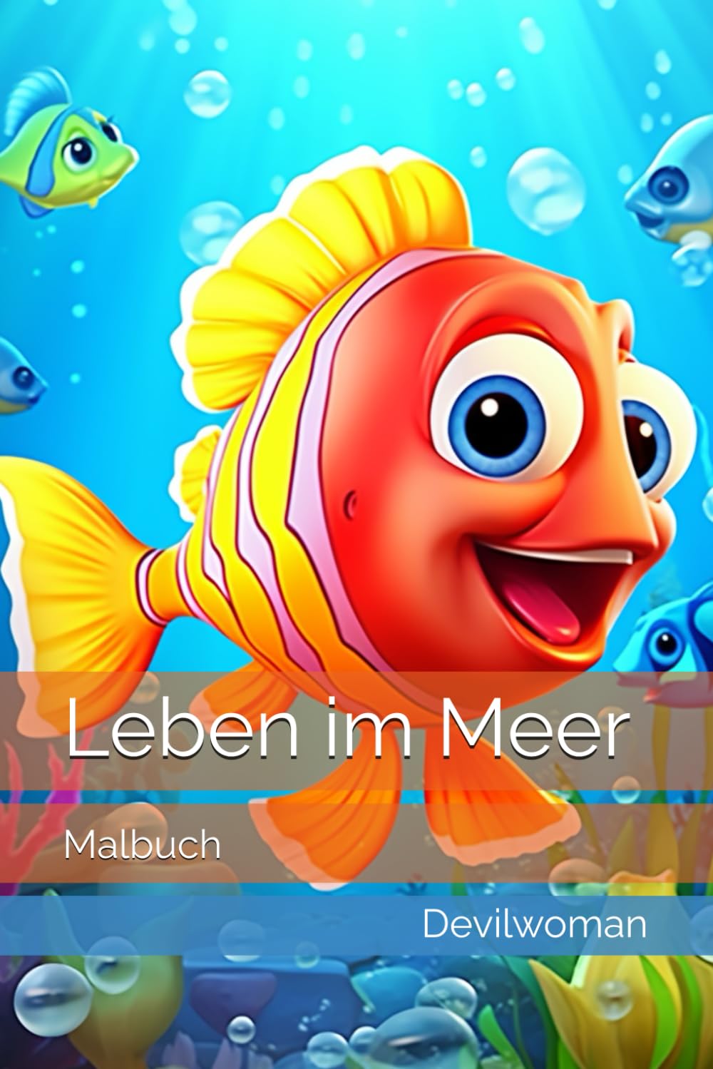 Leben im Meer: Malbuch