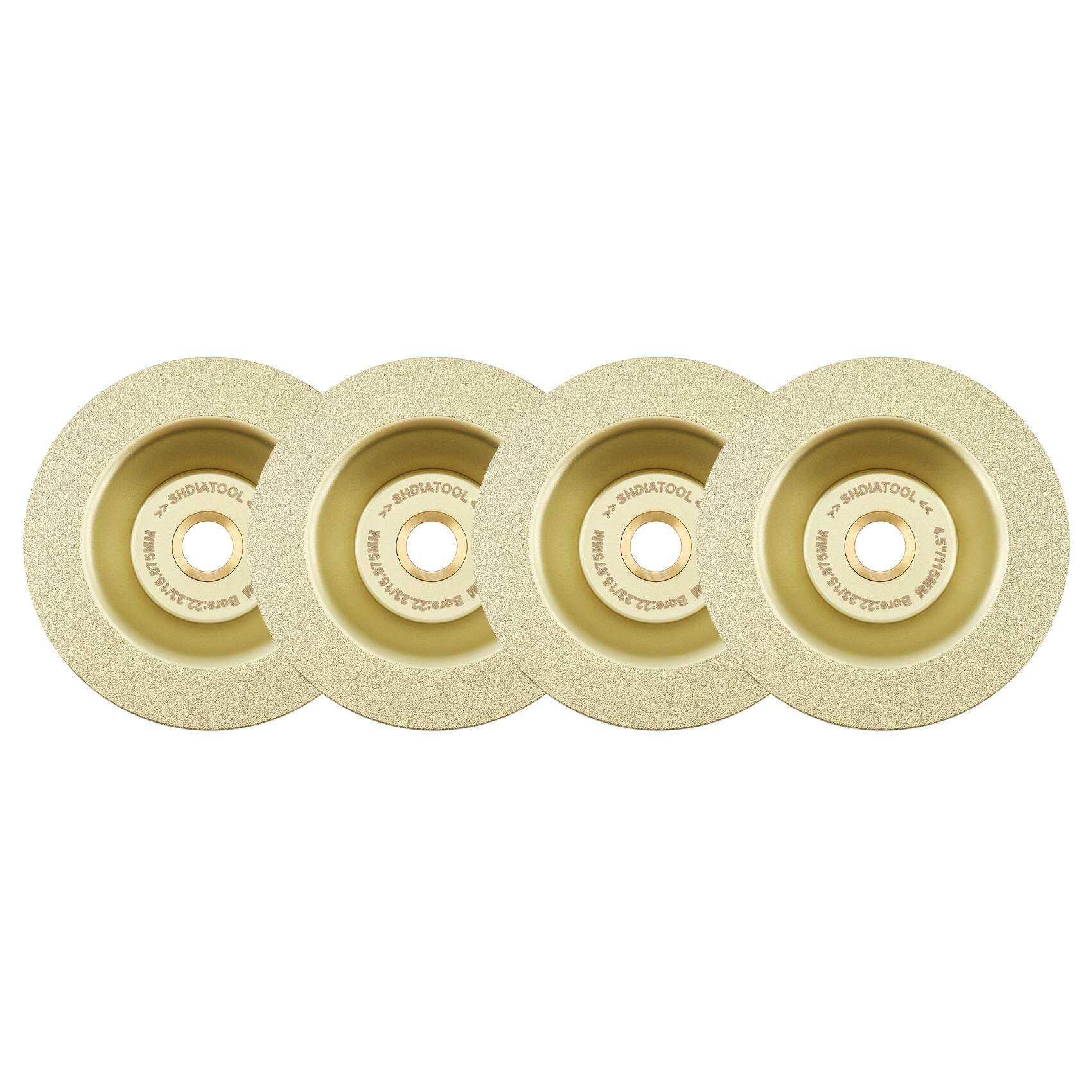 SHDIATOOL Disco de corte de diamante de 4-1/2 pulgadas – Azulejo de porcelana de 115 mm, hoja de corte de mármol y cerámica para amoladoras angulares y sierras circulares – Rueda de molienda de corte