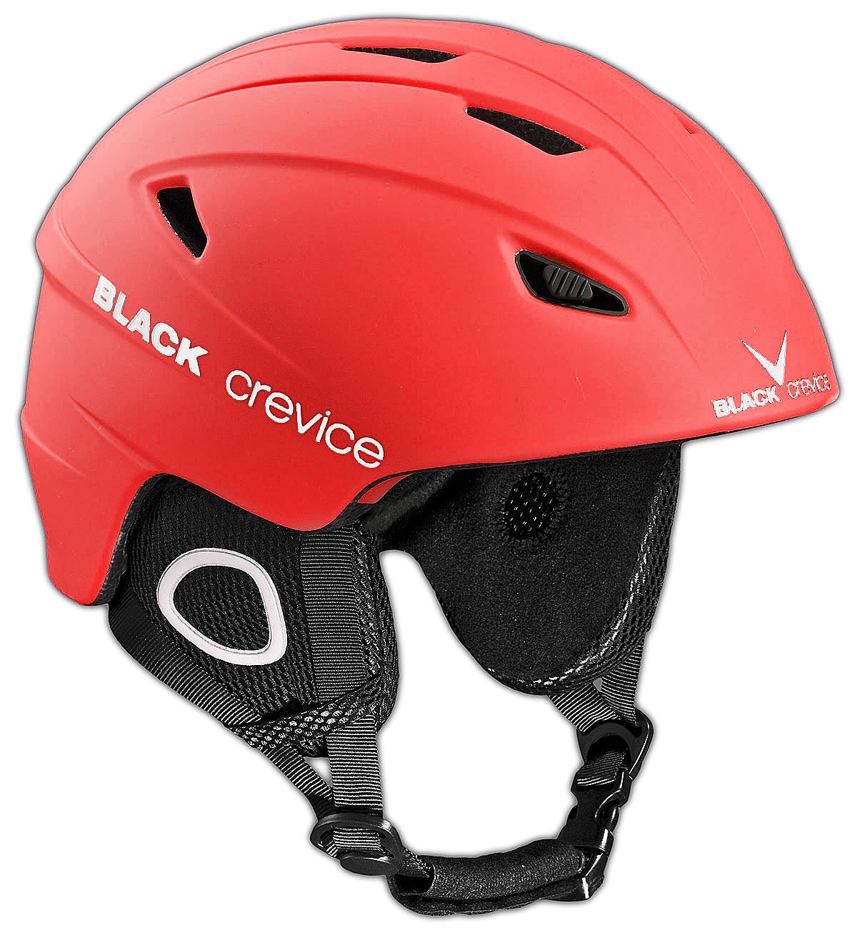 BLACK CREVICE Kitzbühel Casco da sci (Large, Rosso)