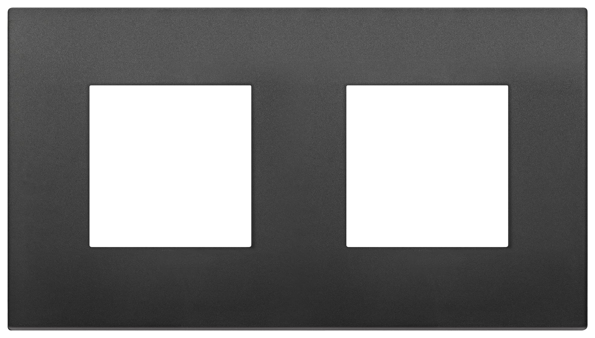 Vimar 19643.71 Arké 4-Module Cover Frame Classic (2+2 Pin Spacing 71 mm), Technopolymer, Black