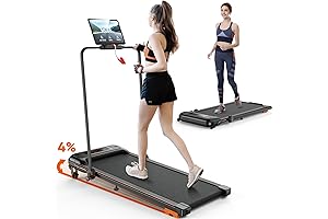 Home Treadmill with Incline - Space-Saving Under-Desk Walking Pad