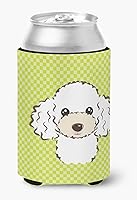 Vista 660 de Caroline's Treasures BB1293LITERK Tablero de ajedrez verde lima Weimaraner Botella de vino Hugger Funda Enfriadora Abrazador Lavable a Máquina