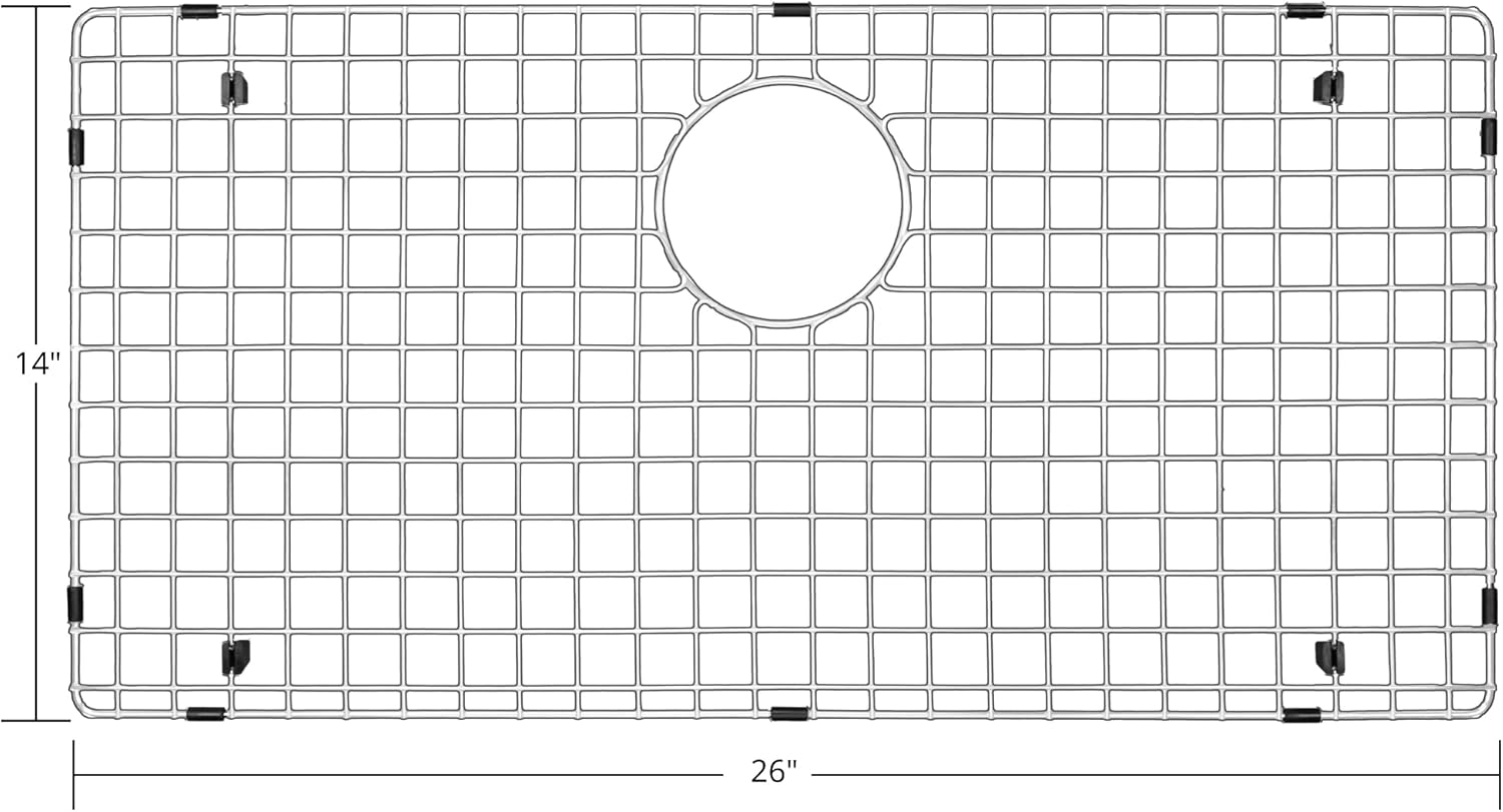Karran GR-3018 Stainless Steel Bottom Grid 26" x 14" fits on sink SKU SU74