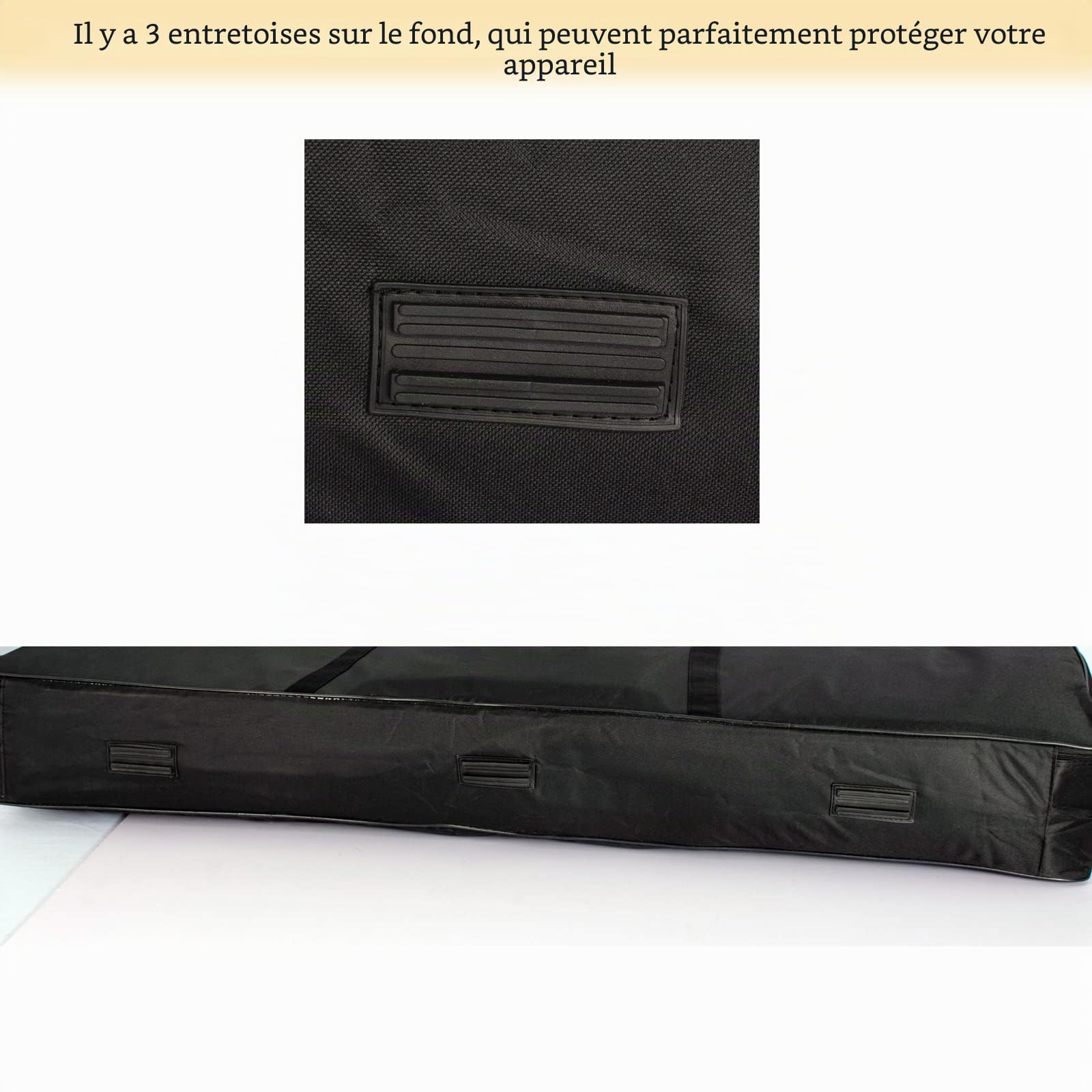 AKOZLIN Housse de Transport rembourrée pour Clavier de Piano,88 Tasten | Cette housse de piano convient pour électrique 61-76-88 Touches 600D Tissu Oxford avec mousse de 10 mm Rembourré,Noir