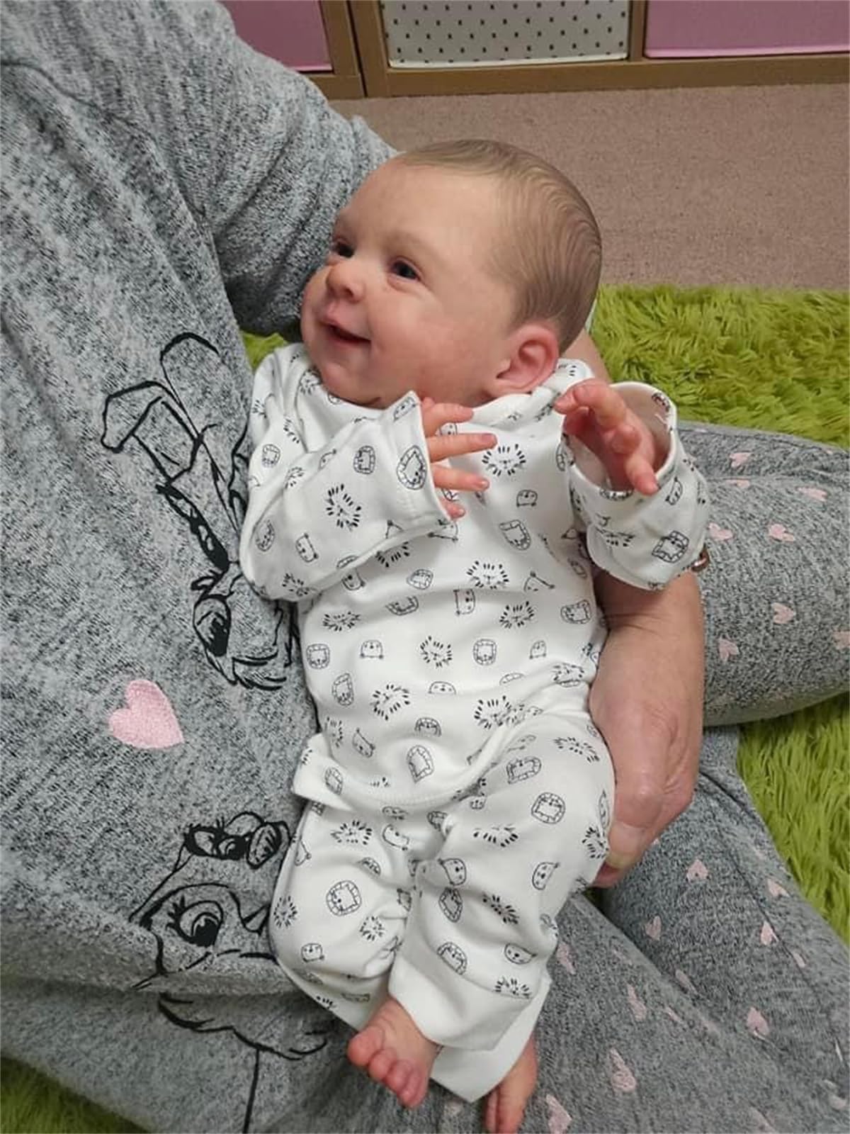 Zero pam Reborn Baby Vollsilikon Lebensecht Junge,Reborn Babypuppe Junge Wie Echt 45 cm, Realistische Babypuppen Weichen Körper, Re-Born Puppen Lebensecht Offene Augen