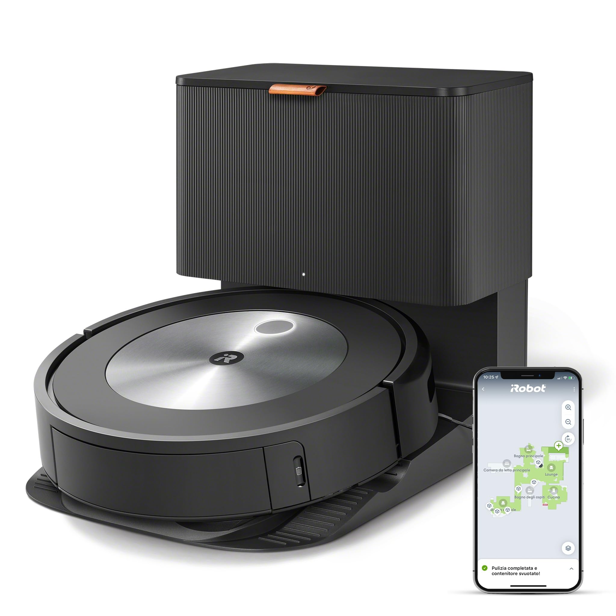 robot aspirapolvere irobot roomba j7+ graphite wi-fi自动清空智能导航