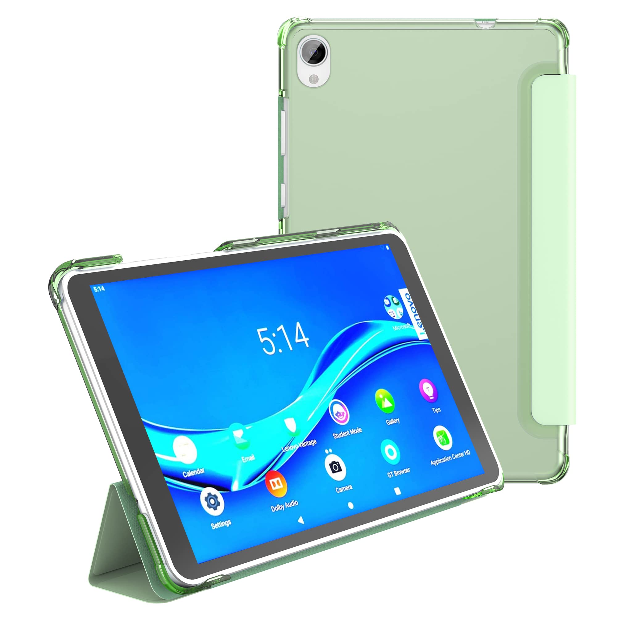 SwooK Ultra Thin TRI-FOLD Stand Flip Cover Case for Lenovo Tab 10.3 inch M10 FHD Plus TB-X606V/ TB-X606F Tablet Stand Flip Case Cover-image-9