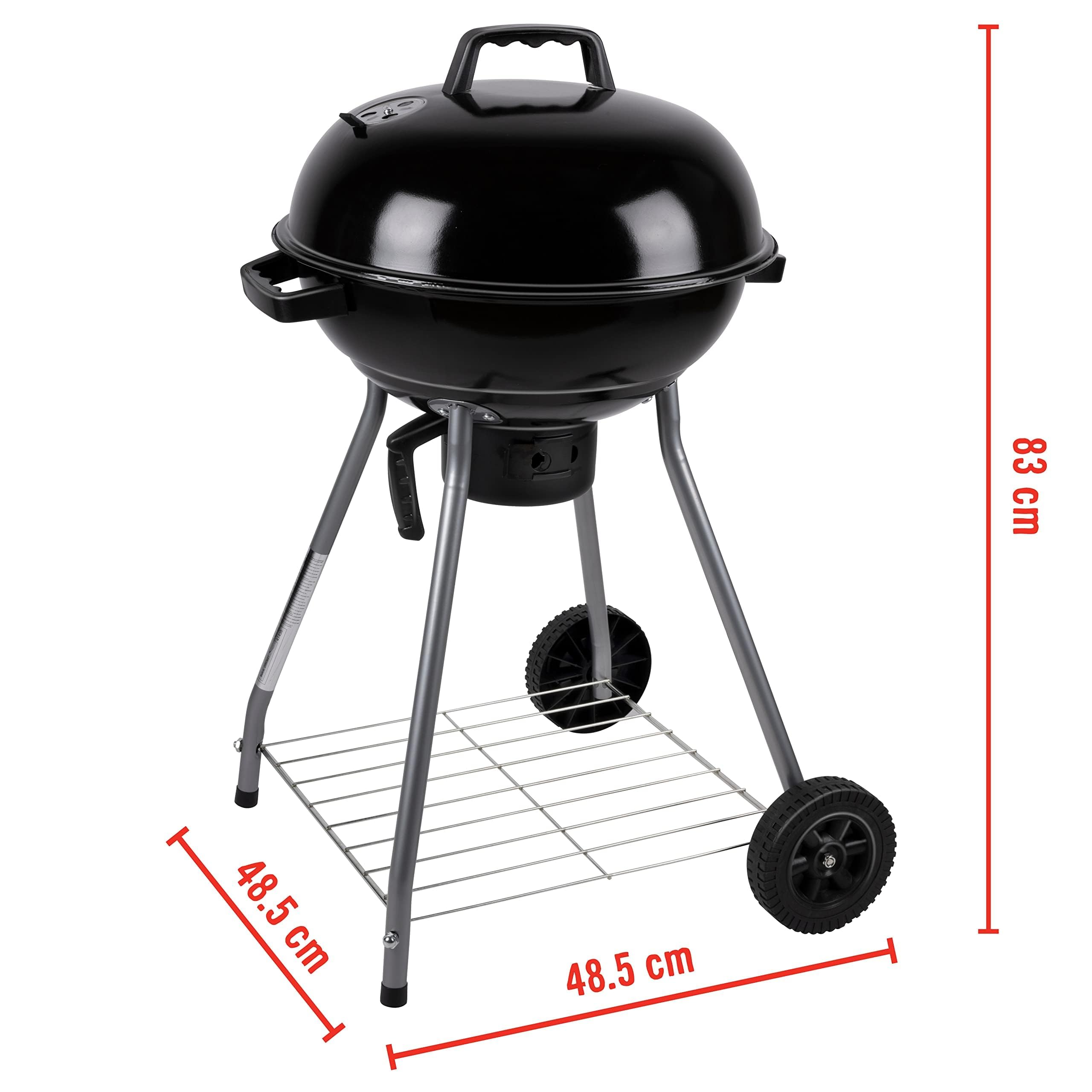 BBQ Collection grill kulisty – BBQ – grill z pokrywką – Ø 45 cm – węgiel drzewny