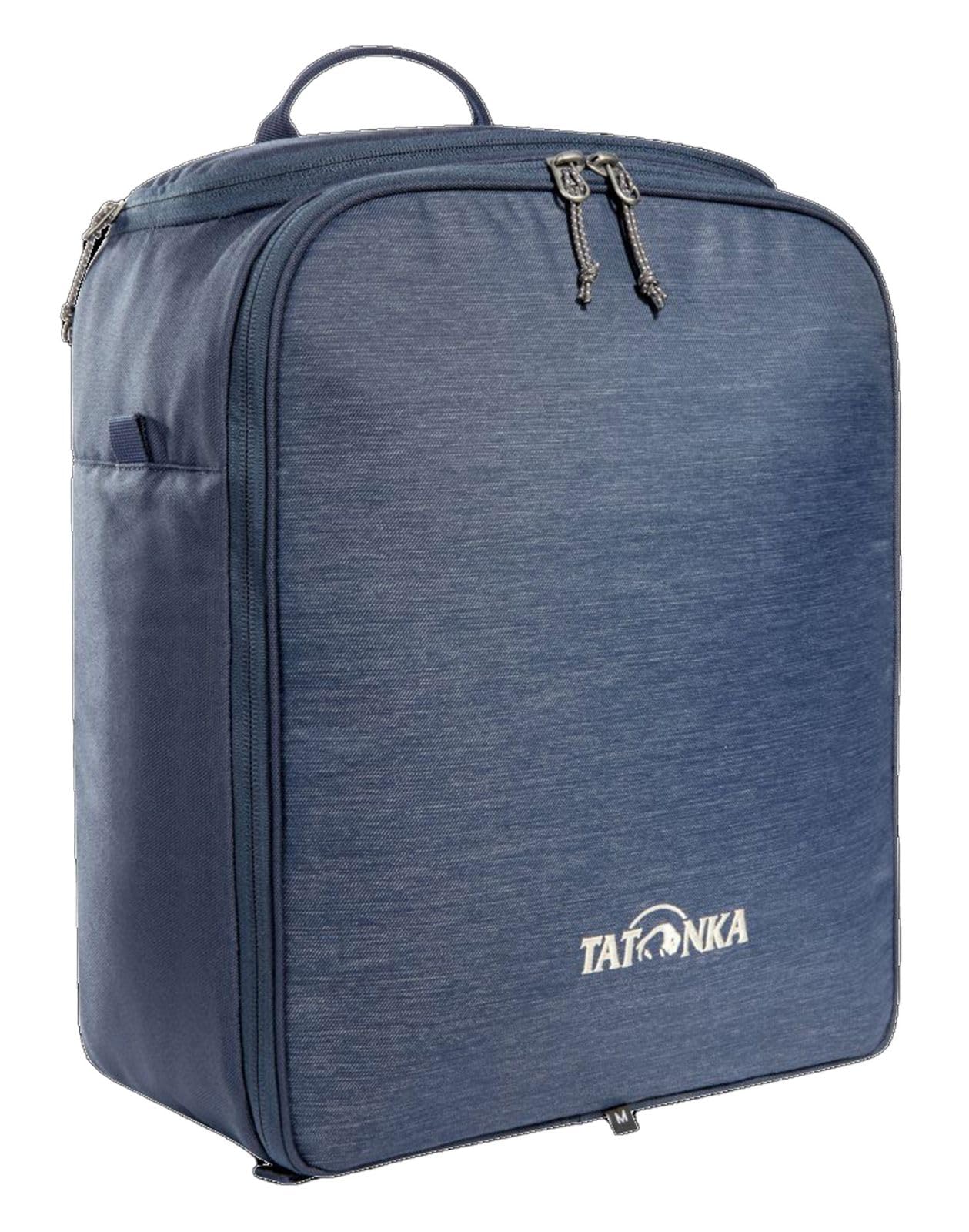 Tatonka Cooler Bag M, izolowana torba na plecaki do 30 l, z wewnętrzną kieszenią na baterie chłodzące i 2 otworami na zamek błyskawiczny (przednia i górna), 32 x 16 x 36 cm, granatowa