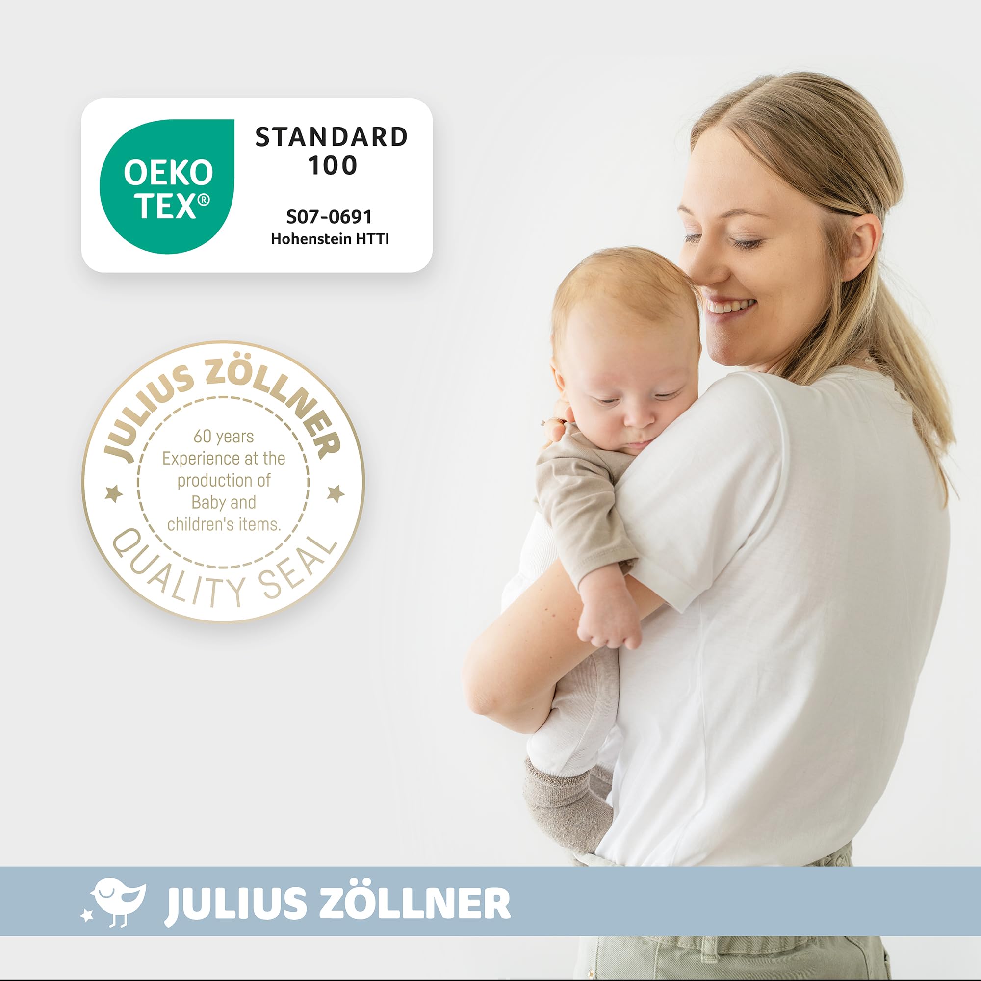 Julius Zöllner Player kombinezon do spania Jersey 2,5 TOG rozm. 92 | 100% bawełniany dżersej | Oeko-Tex Standard 100 | Farm