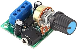 Lm386 Audio Amplifier,Deosdum Mini Amplifier for Speakers Lm386 Super Mini Amplifier Board 3V-12V Power Amplifier Power Amplifier