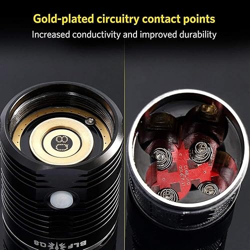 Miniatura 5 de Linterna eléctrica de espera ultra larga BLF Q8 4* XPL 5000lm potente linterna LED 18650 reflector profesional procedimiento de operación múltiple