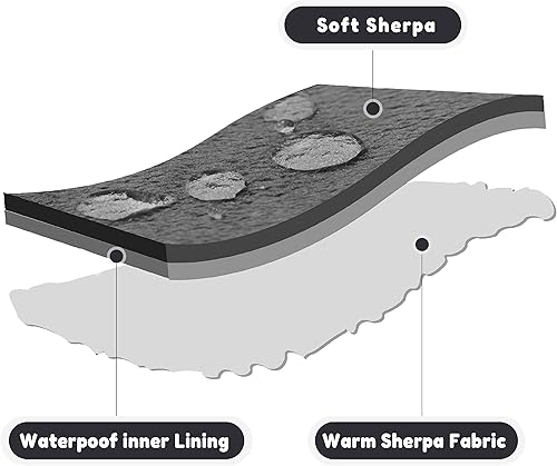 Miniatura 6 de Allisandro Manta impermeable de 39 x 27 pulgadas para sofá, silla, automóvil o cama, lavable a máquina, 3 capas de protección impermeable para