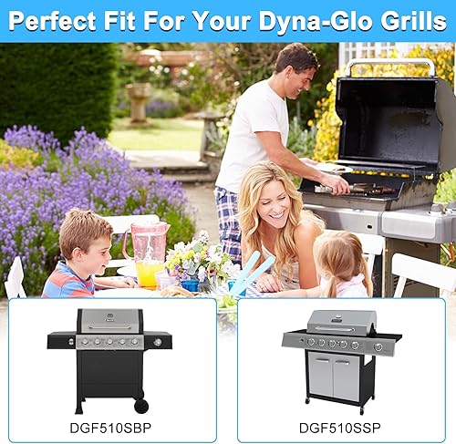 Miniatura 32 de Adviace Protectores térmicos de repuesto para parrilla de 15 pulgadas Dyna-Glo DGF493BNP, DGF510SBP, juego de 4 placas térmicas para parrilla
