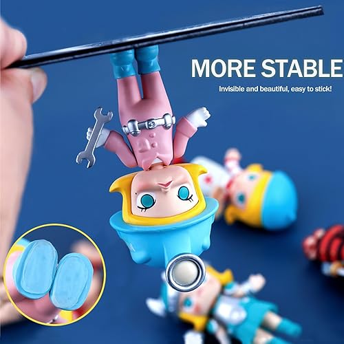 NOMMO 500 pósteres de gel transparente de museo, adhesivos extraíbles, puntos adhesivos de doble cara, puntos adhesivos sin rastro, puntos adhesivos