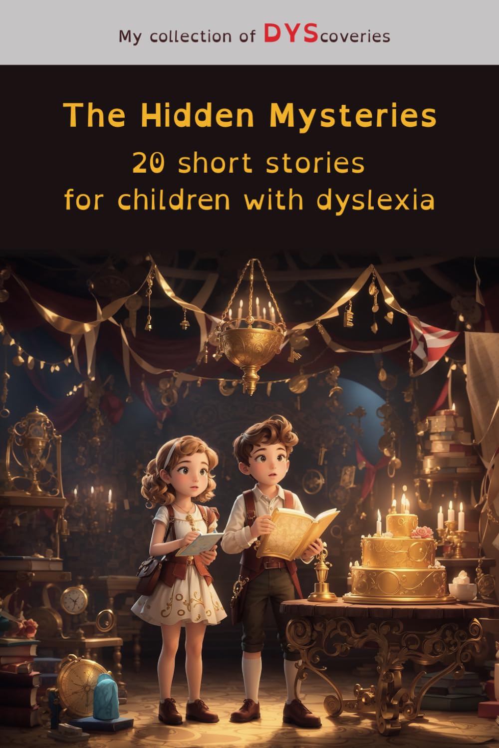 The Hidden Mysteries, 20 short stories for children with dyslexia: Adapted for learning difficulties, helps with reading using color-coded syllables (My collection of DYScoveries)