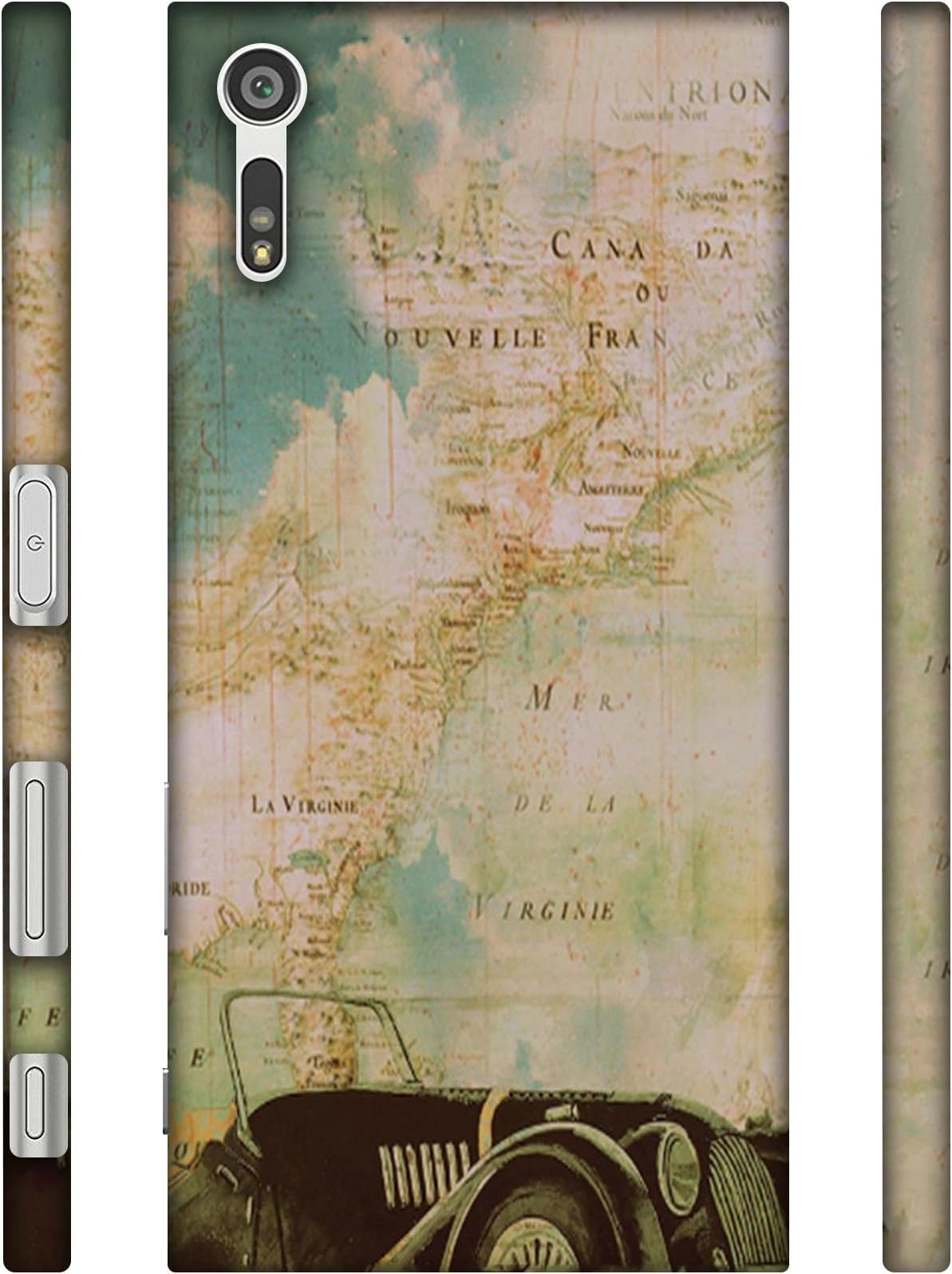 NattyCase Car Design 3D Printed Hard Back Case Cover for Sony Xperia XZ Dual