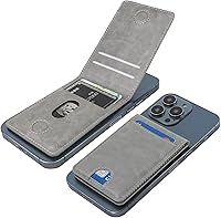 Vista 14 de KIHUWEY Cartera MagSafe con soporte magnético, de cuero seguro y desmontable, con función de atril RFID para iPhone 16/15/14/13/12 Pro Max Plus,