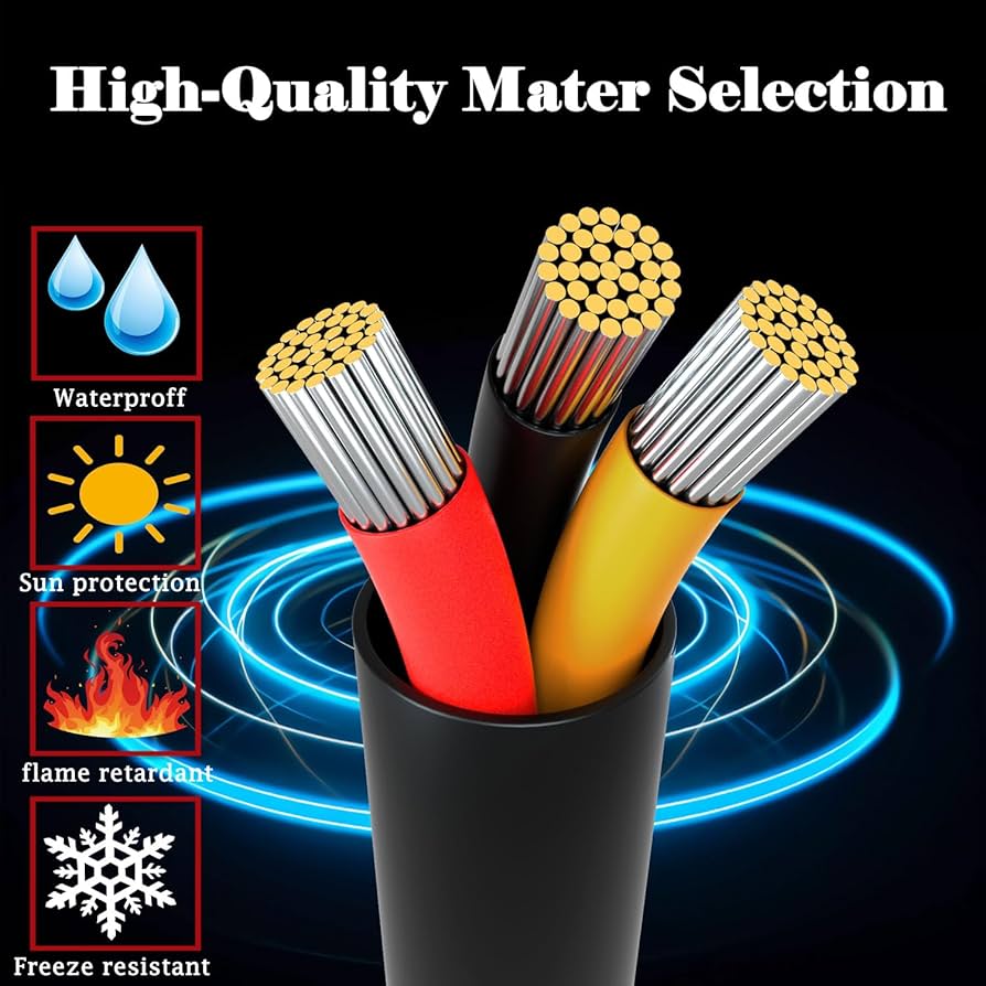 URCIANOW 20AWG 7M Electrical Wire Cable 4 * 0.5mm² Low Voltage Lighting