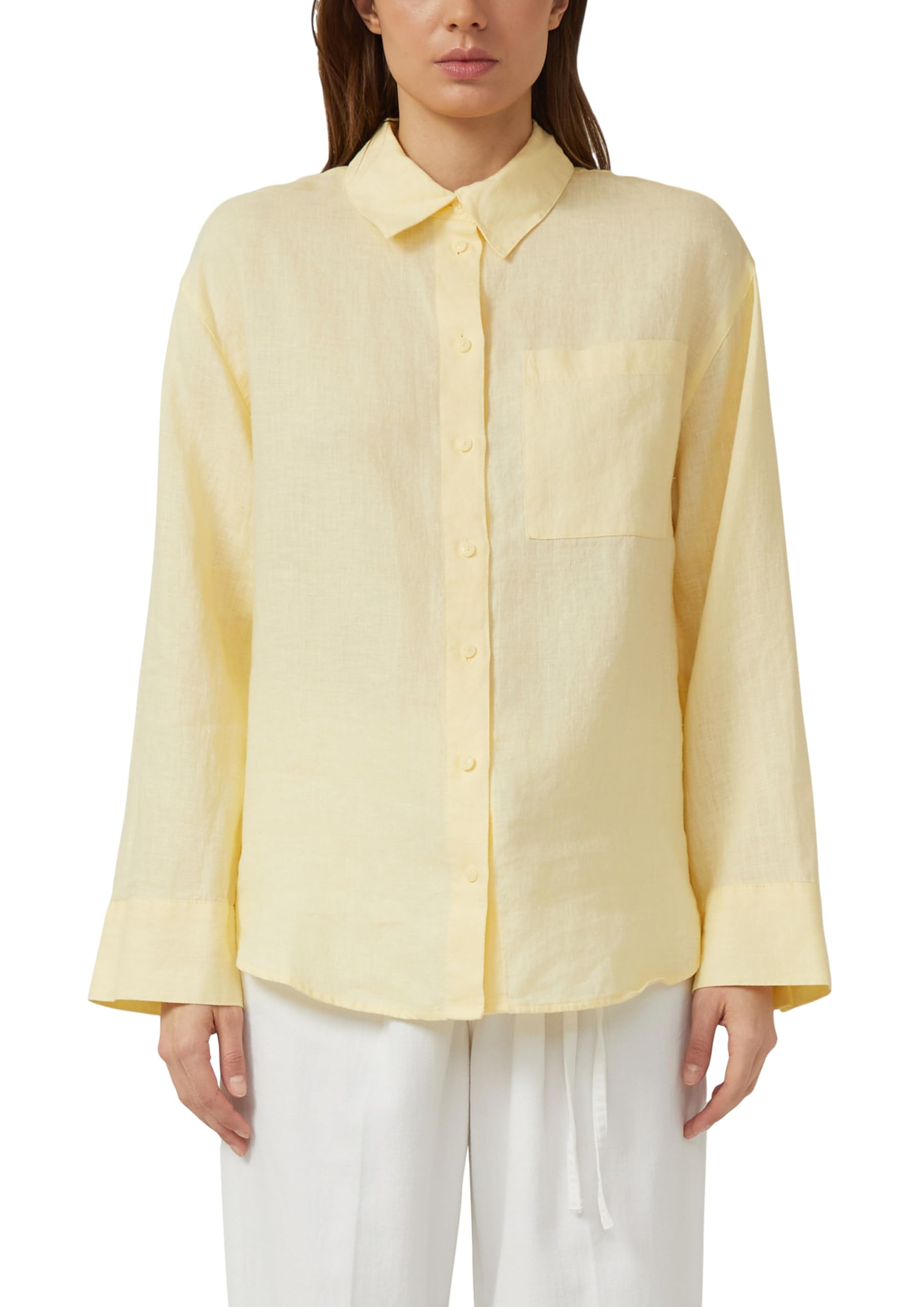 s.Oliver 2176342 Camicia in Lino a Maniche Lunghe Donna