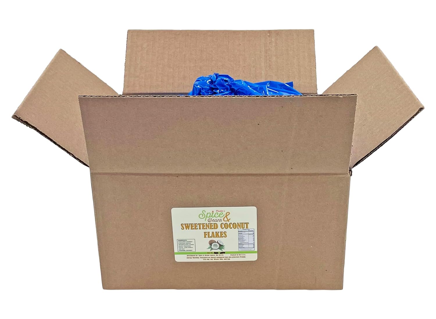 Sweetened Premium Coconut Flakes | by Dasher's Spice & Beans | Packed in the USA | 10 lb.