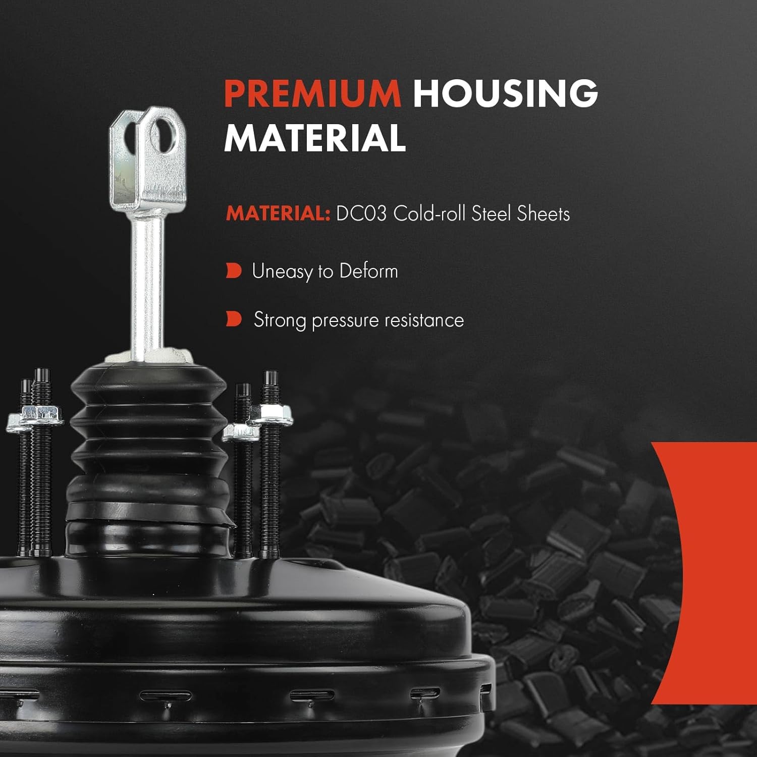 A-Premium Vacuum Power Brake Booster Compatible with Chevrolet Colorado 2004-2008 & GMC Canyon 2004-2008 & Isuzu i-280 2006, i-290 2007-2008, i-350 2006, i-370 2007-2008, Without Master Cylinder