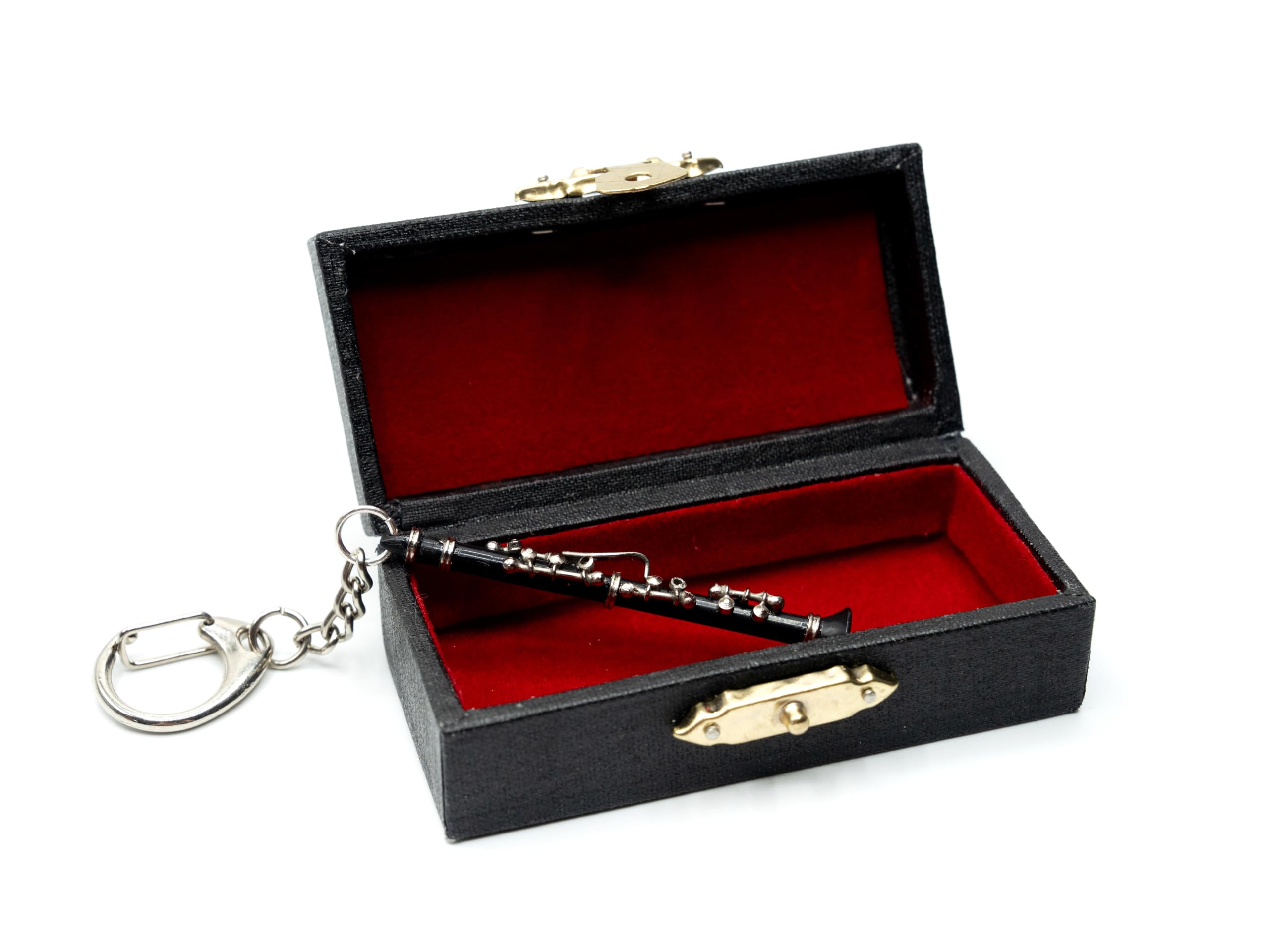 Miniblings Clarinette Flûte traversière traversière Clarinette Trousseau - Pendentif bijoux faits à la main I Porte-clef Porte-clef - Clarinette Flûte traversière clarinettiste