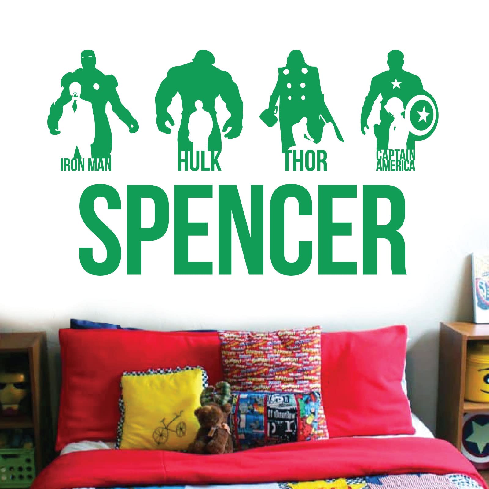 LYLSDSB Superheld Avengers Adesivi 50 Pezzi Marvel Hulk Sticker Vinile - Foto 4