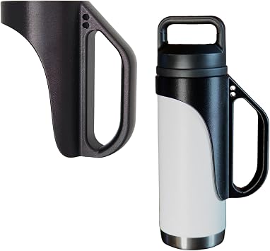 3D Printed Handle for Charcoal Grey YETI Rambler Water Bottles 18oz Handle Only 18oz-C, Black