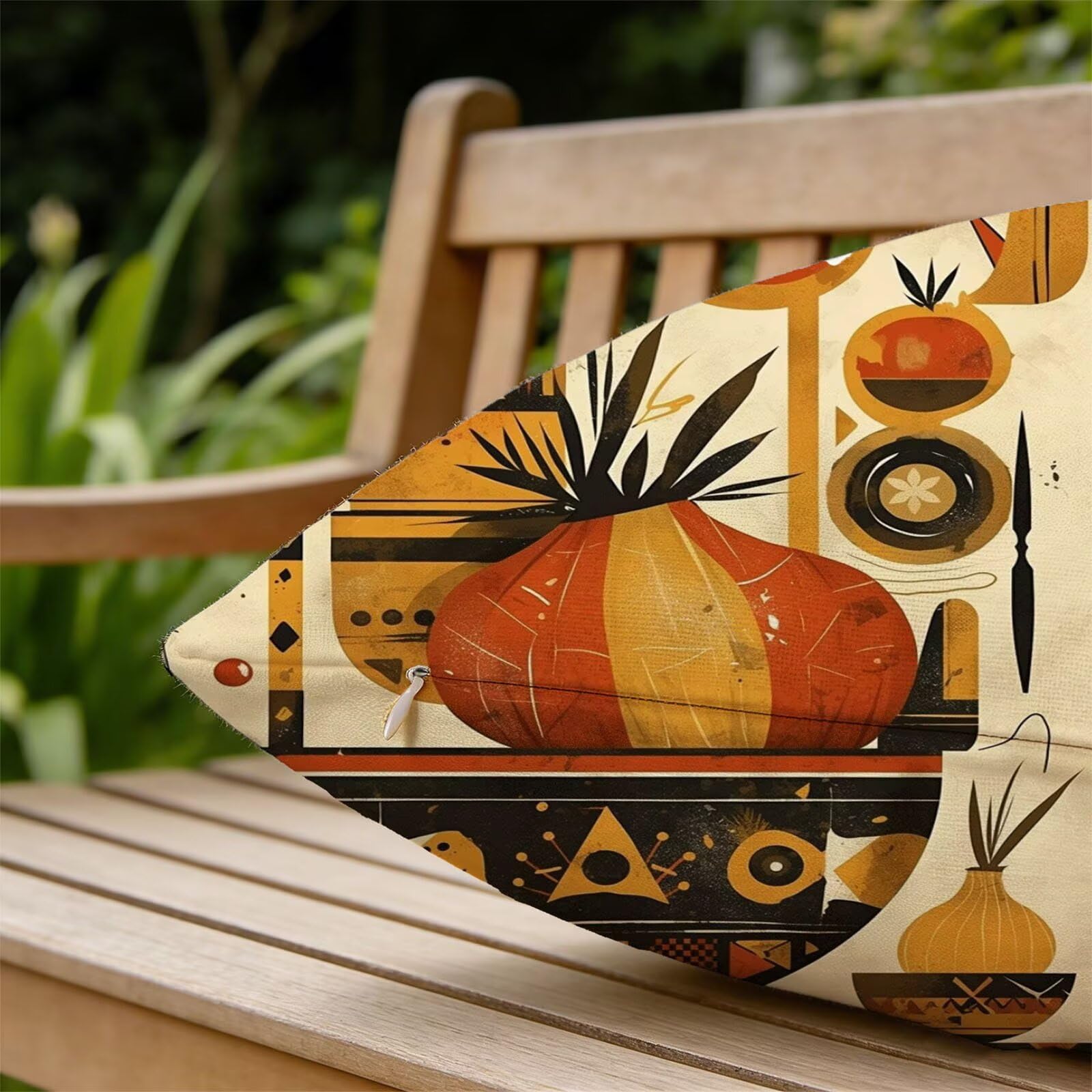 Générique Housse Coussin Exterieur Impermeable 30x50cm Beige Décoratif Taie d'oreiller Decoration Botanique Housse de Coussin Exterieur Impermeable pour Salon de Jardin Lot 2. T-2069