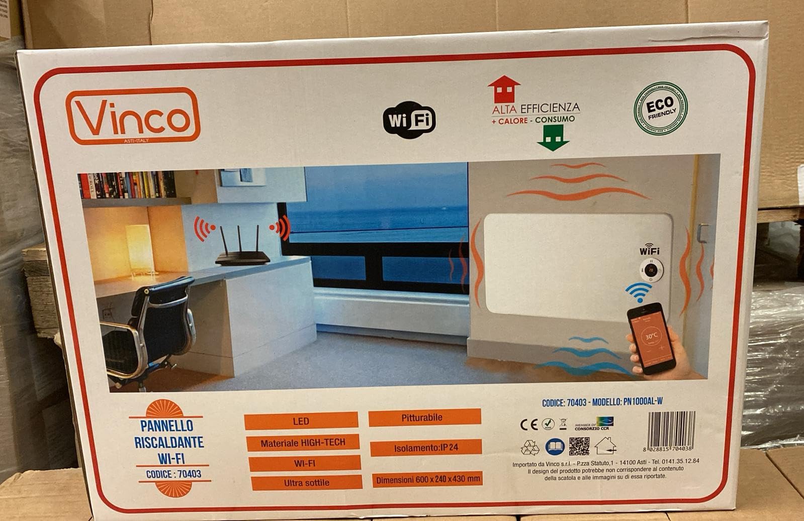 PANNELLI RISCALDANTI VINCO W.500/1000 70403