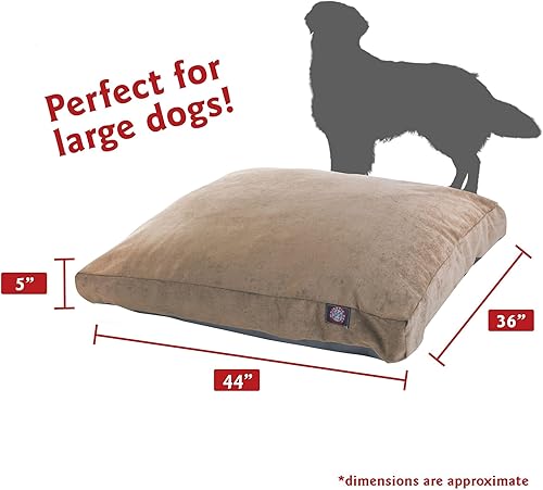 Miniatura 19 de Majestic Pet Villa - Cama rectangular para perro, lavable, cama antideslizante y cómoda para mascotas, cama de jaula con funda extraíble lavable,