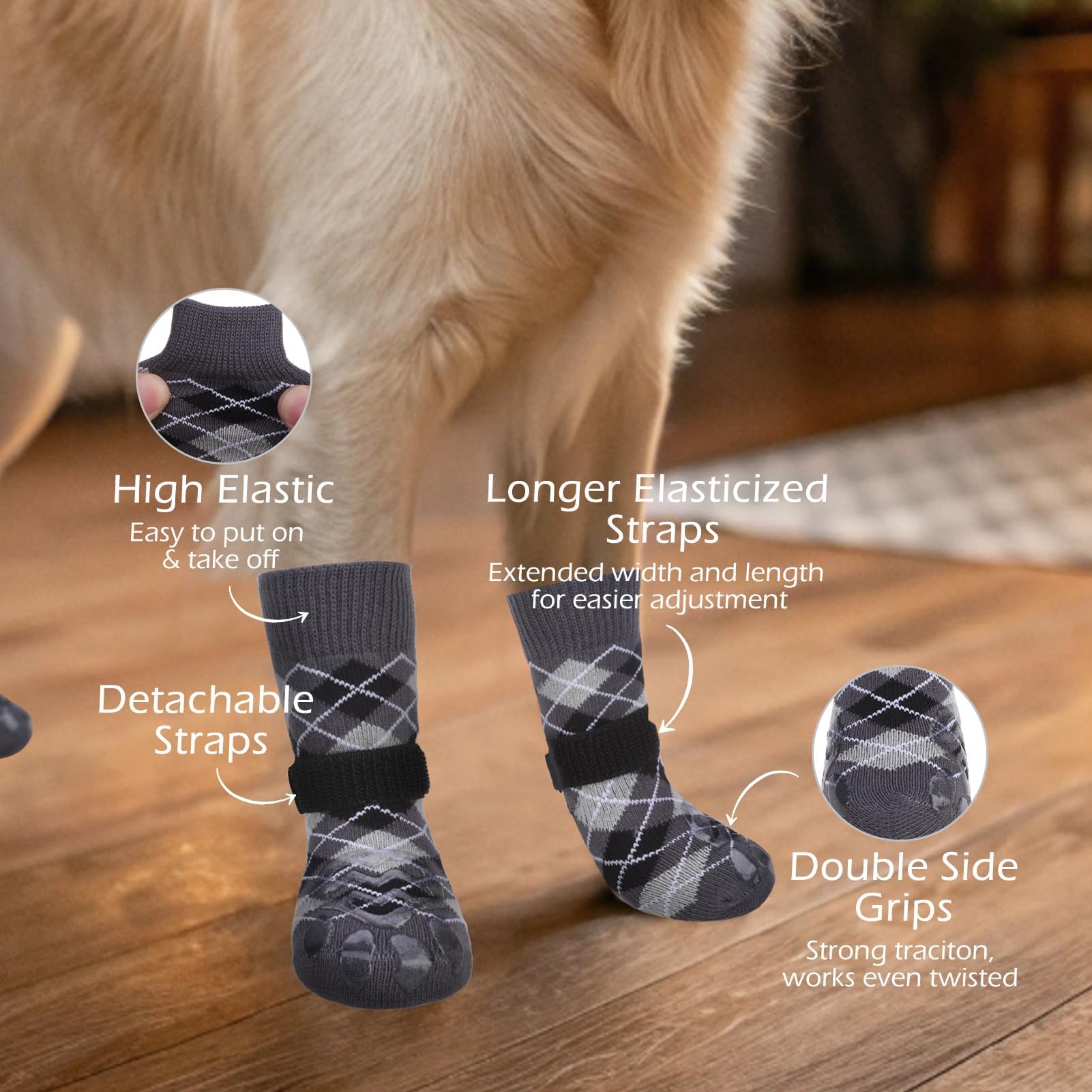 EXPAWLORER Dog Socks Paws Stop Licking - Image 3