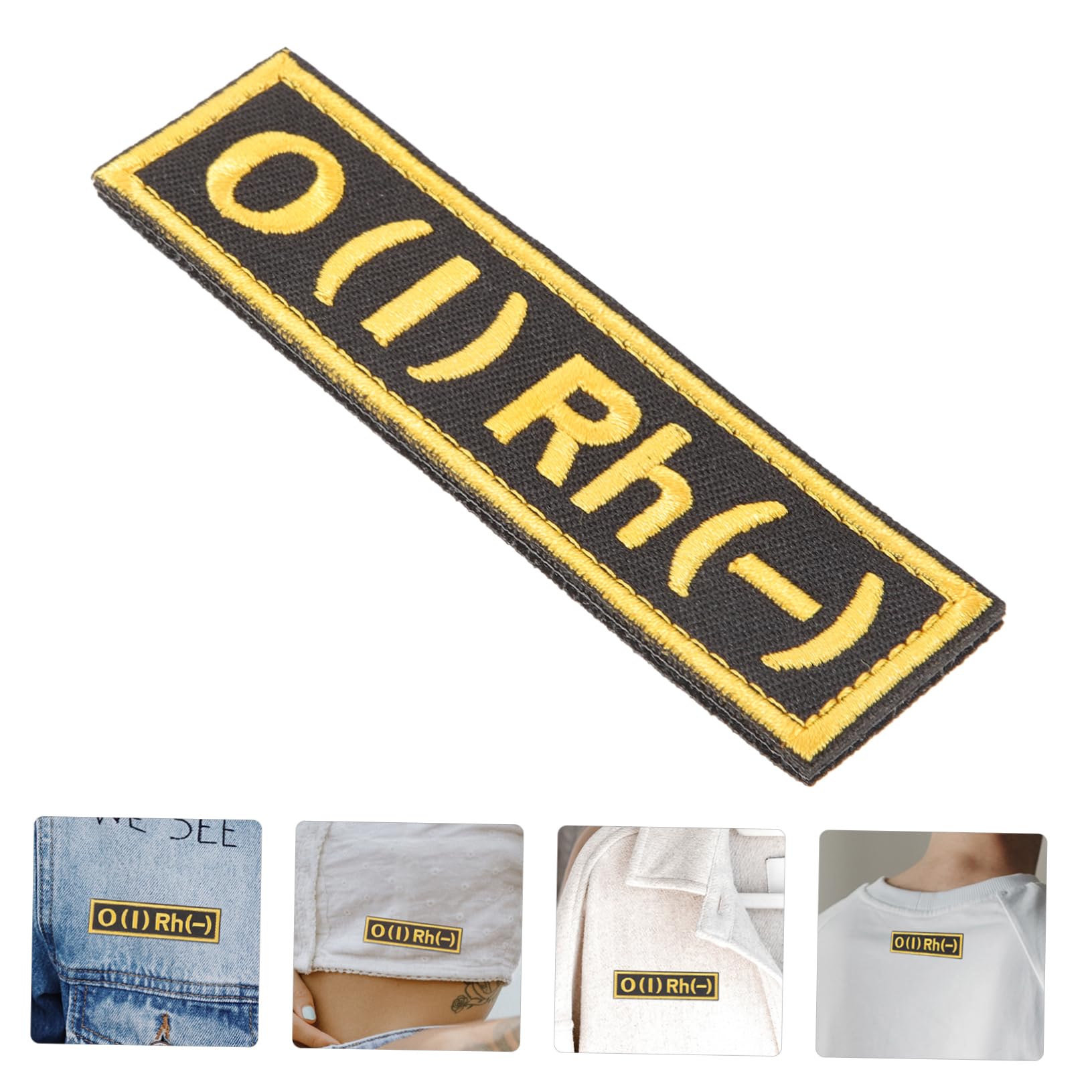 INOOMP Embroidered o Positive Blood Type Patch for Clothes Arm