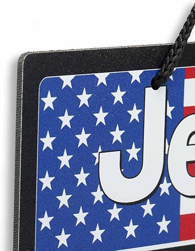 Miniatura 4 de Letrero de metal para colgar con rejilla y bandera estadounidense, clásico y patriótico para garaje, tienda o cueva de hombre