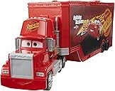 Mattel Disney and Pixar Cars Transforming Mack Playset, 2-in-1 Toy Truck & Tune-Up Station with Launcher, Lift & More, Movie-Inspired Graphics, Gift for Kids Ages 4 Years Old & Up