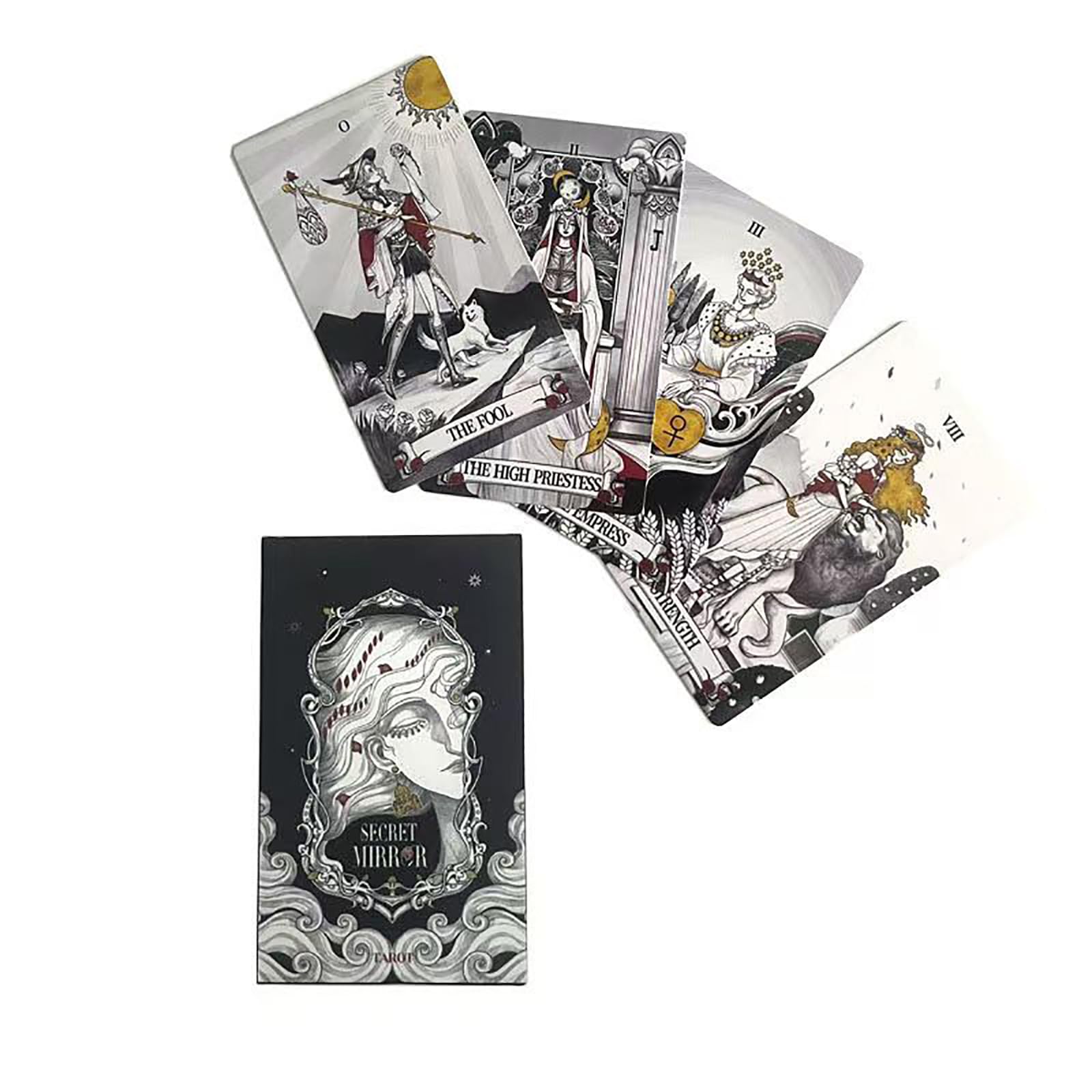 Yedaoiu Tarot Cards-12X7 CM Secret Mirror Tarot、Tarot Cards and