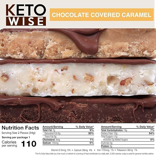Miniatura 10 de Keto Wise Bombas de grasa - Hecho con chocolate que contiene aceite MCT, bajo en grasa, bajo en carbohidratos y apto para dieta cetogénica, 0.28oz