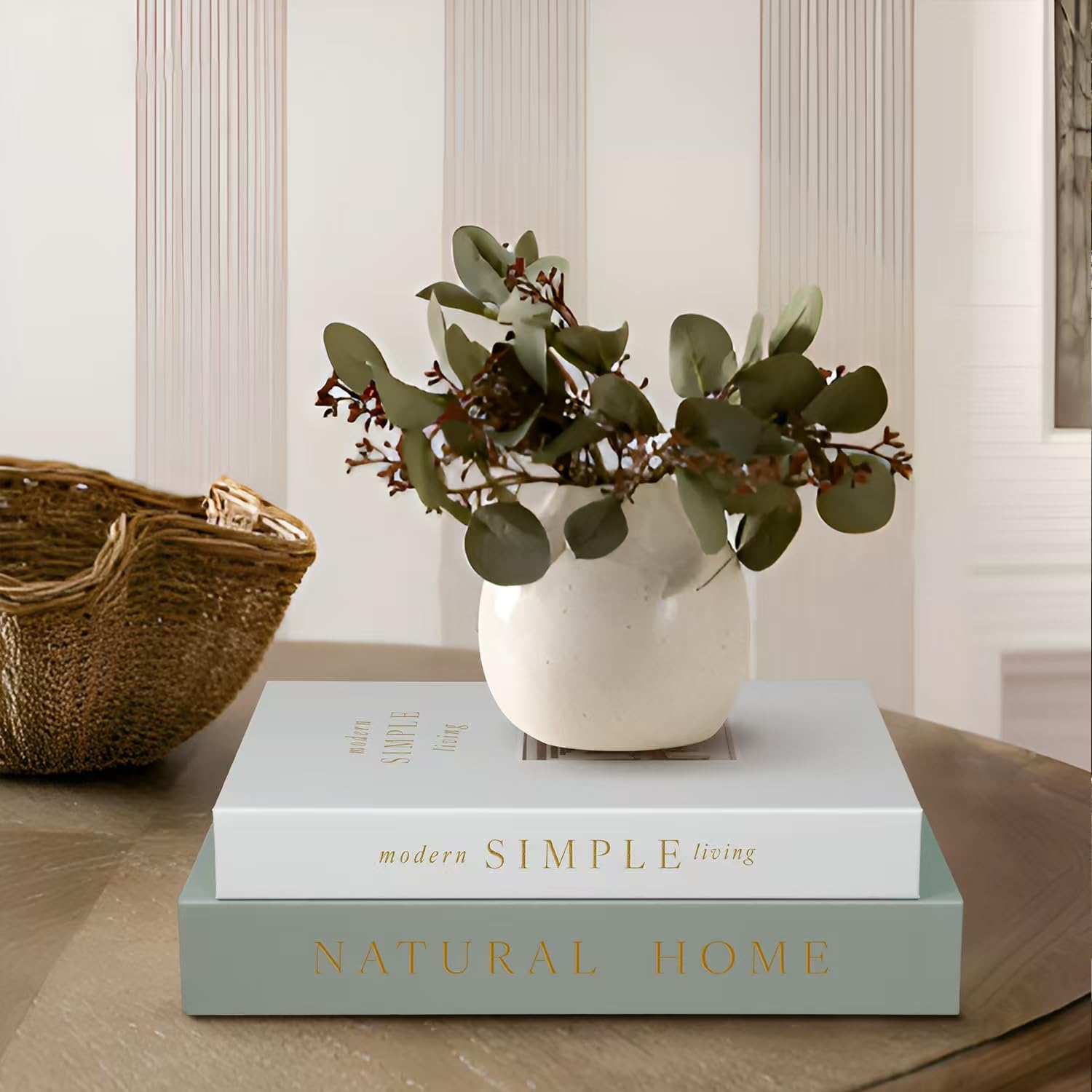 Set of 2 Decorative Aesthetic Fake/Faux Books Boxes Enhance Your Coffee Table