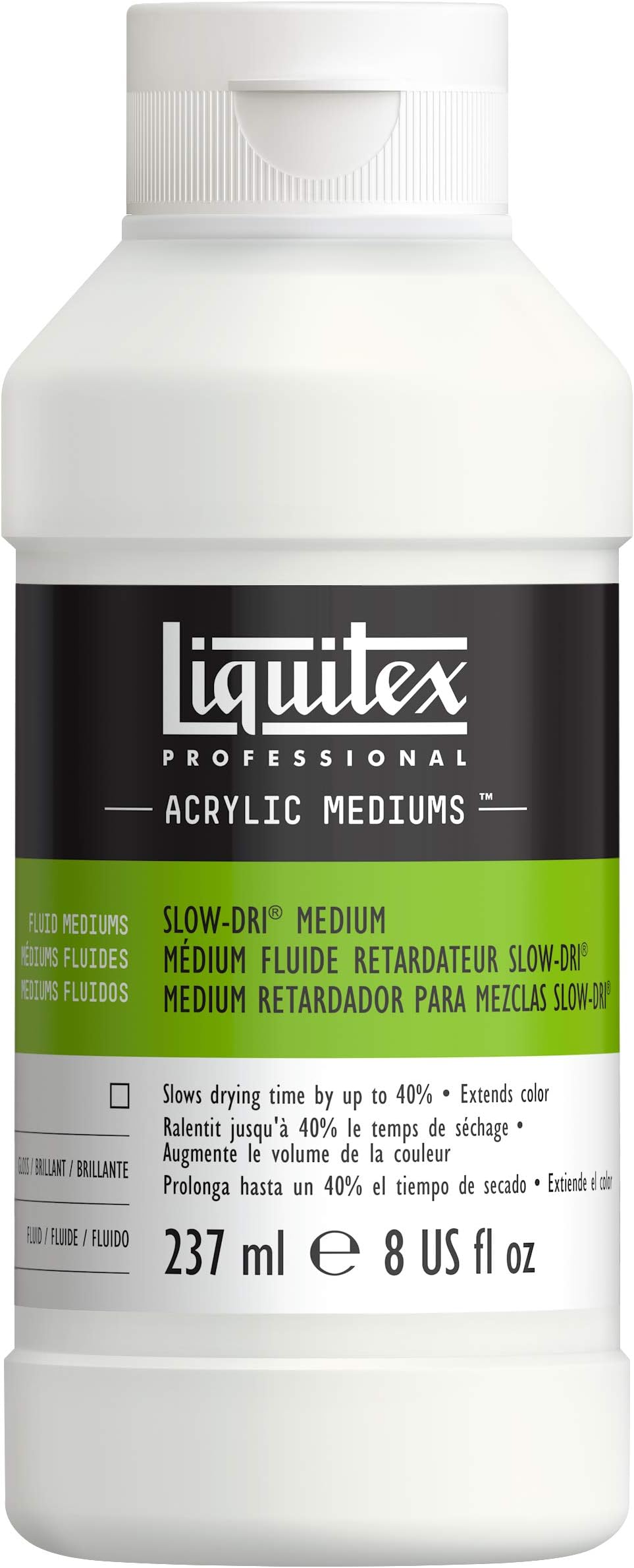 Liquitex Professional Fluid Medium, 237ml (8-oz), Slow-Dri Blending