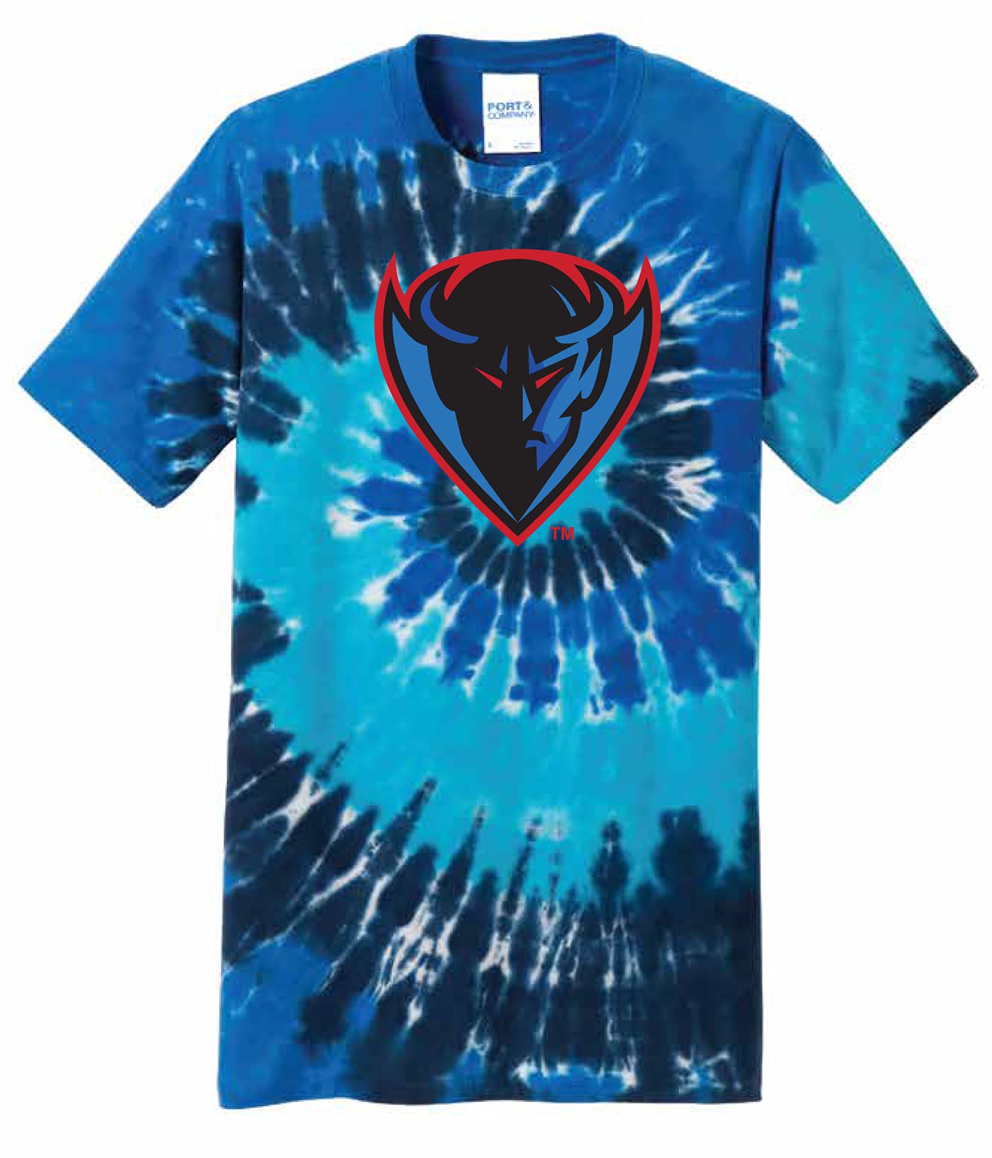 J2 Sport DePaul University NCAA Tie Dye T-Shirt – Apparel Collegiate Shirt Blue