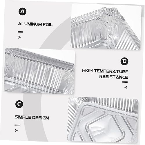 Miniatura 7 de Yardwe 30 cajas de papel de aluminio para tartas desechables para tartas, sartenes de aluminio, mesa de vapor, sartenes profundas, sartenes de