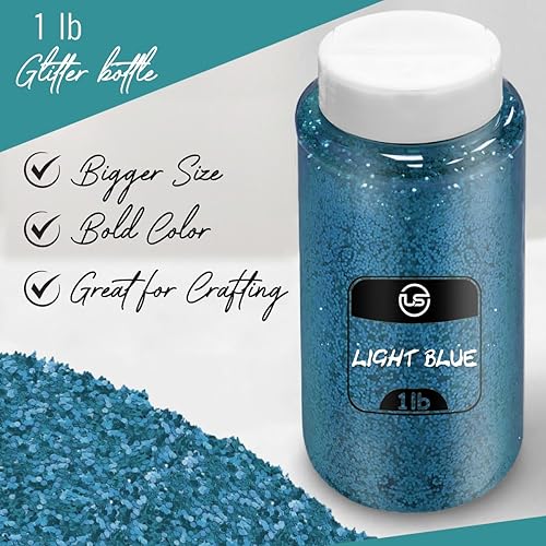 Miniatura 69 de Purpurina navideña para manualidades, 1 libra cada una (4 libras en total) con purpurina fina para manualidades, paquete de 4 confeti de Navidad