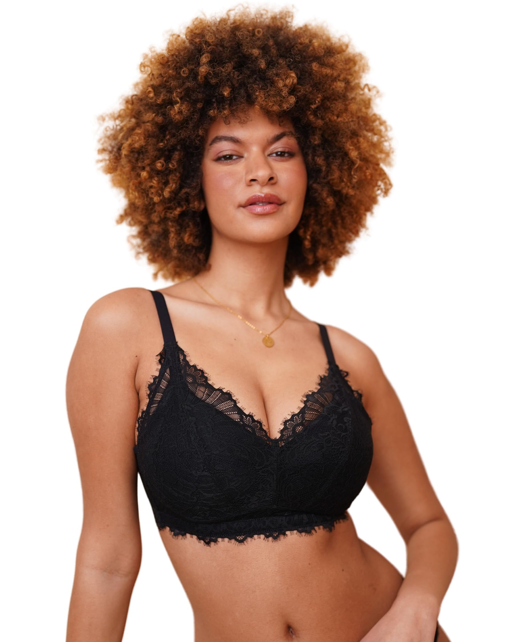 SugarShape Bralette SENSLA Bralettes wattiert Spitzen-BHS,bügellose BHS