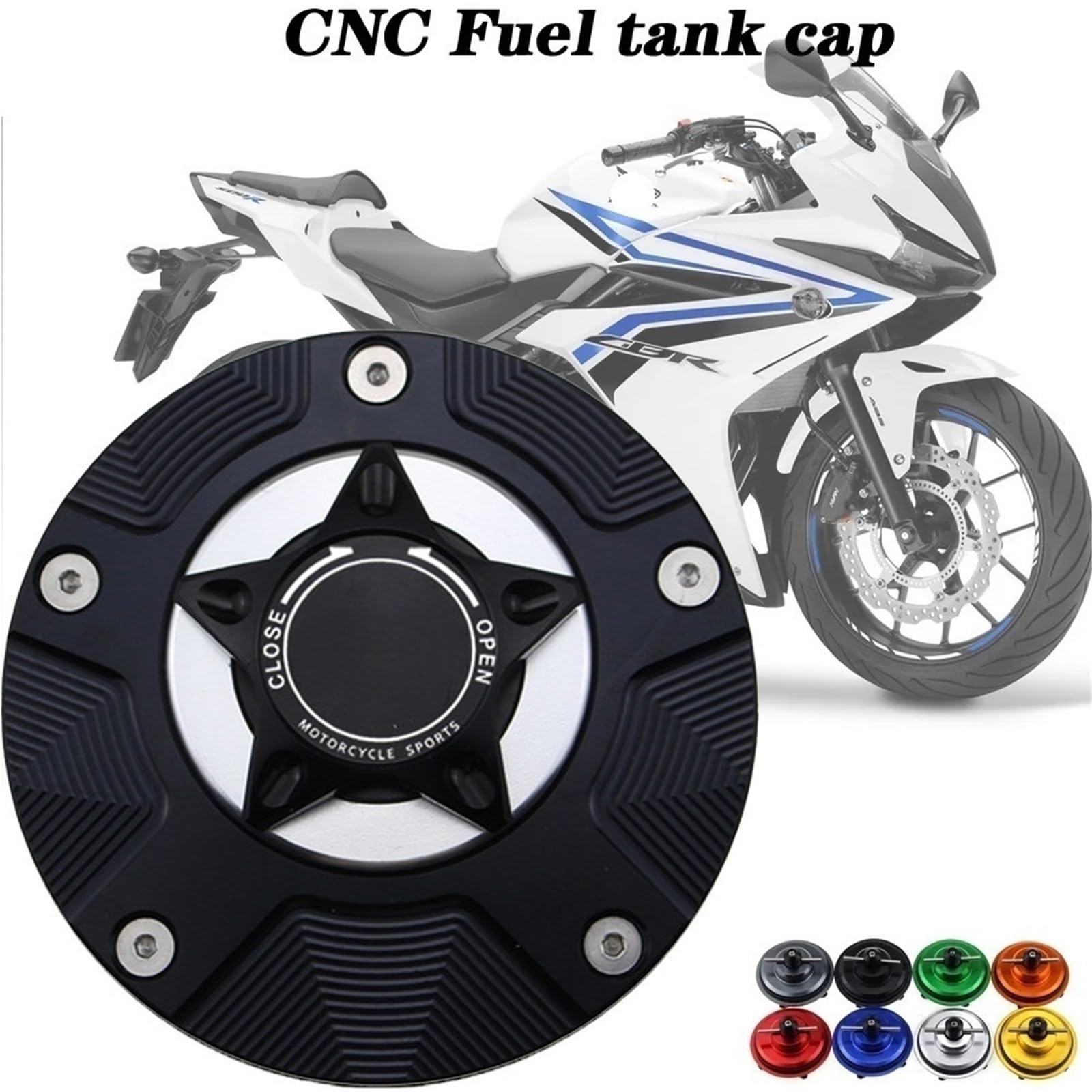 Copertura Del Tappo Del Serbatoio Del Carburante Senza Chiave Accessori Moto Senza Chiave Per Ho&nda CBR 500R CBR500R CBR500 R 2016-2018 2017 tappo serbatoio moto