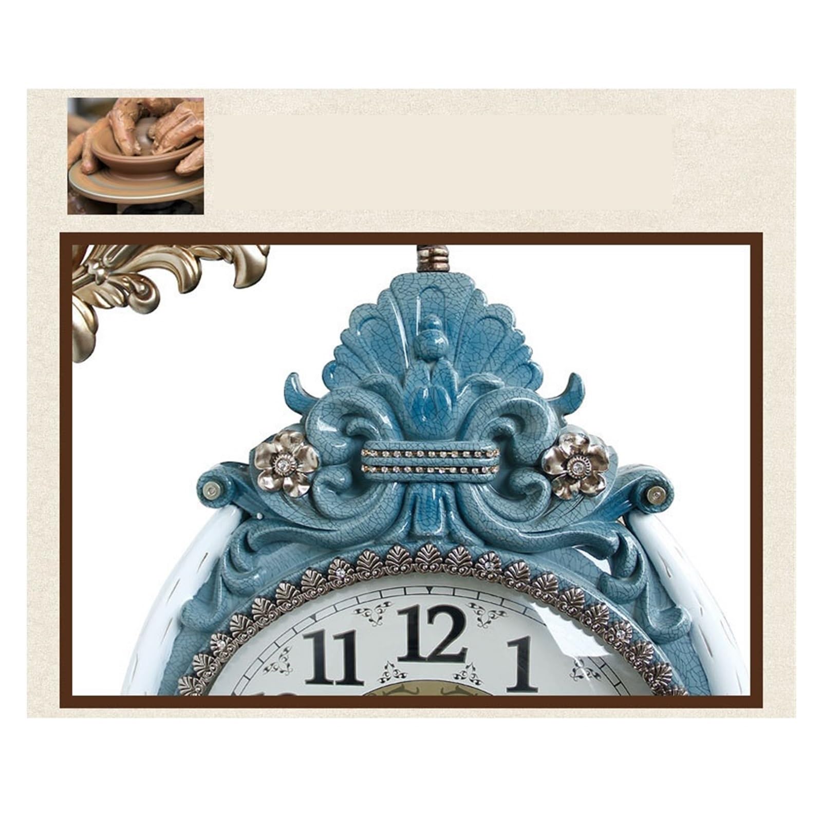 Nordycki Zegar Ścienny Nowoczesny Design Vintage Dwustronny Kreatywny Plastikowy Cyfrowy Wyciszenie Wystrój Salonu Precyzyjny I Cichy(30x54cm-01)