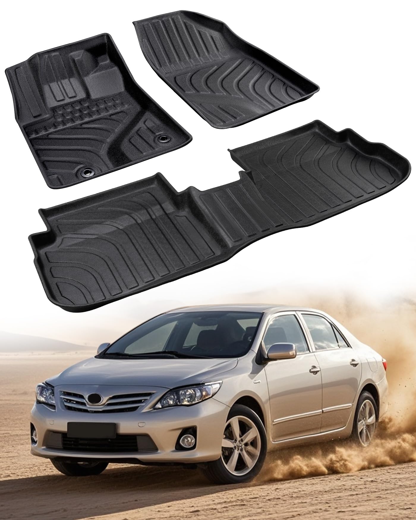 DiffCar Corolla TPE Floor Mats (3-Piece)